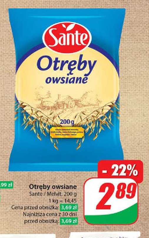 Otr臋by owsiane Sante promocja
