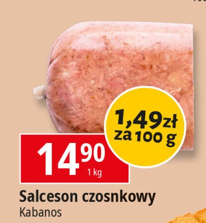 Salceson czosnkowy Kabanos promocja w Leclerc