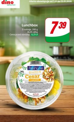Sałatka Lunchbox 3 rodzaje 200g promocja w Dino