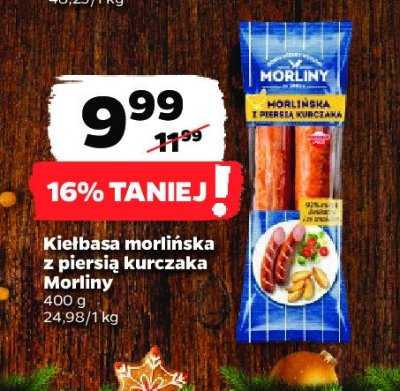Morliny kiełbasa morlińska z piersi kurczaka promocja