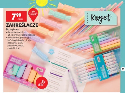 Zakre艣lacze dwustronne pastelowe Kayet promocja