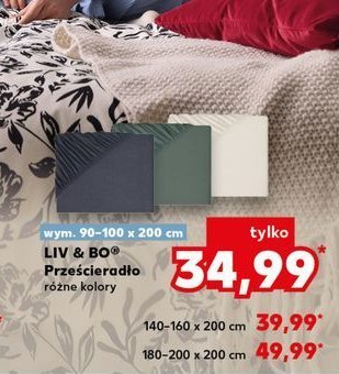 Prześcieradło 180-200 x 200 cm Liv & bo promocja