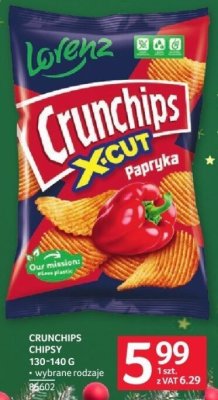 Chipsy Crunchips 130-140 g wybrane rodzaje promocja w Selgros