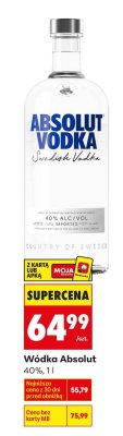 Wódka Absolut promocja w Biedronka