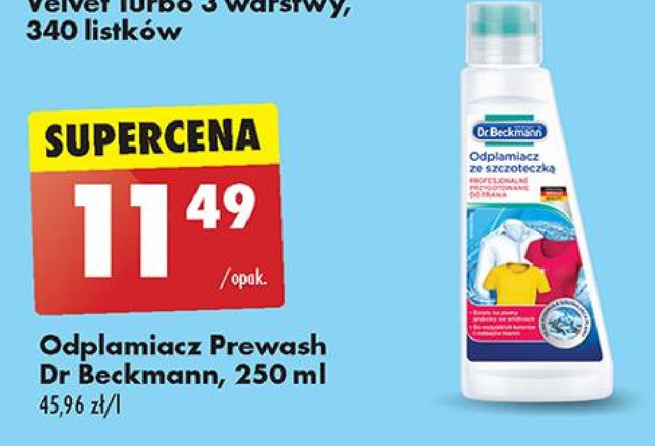 Odplamiacz pre-wash Dr. beckmann promocja w Biedronka