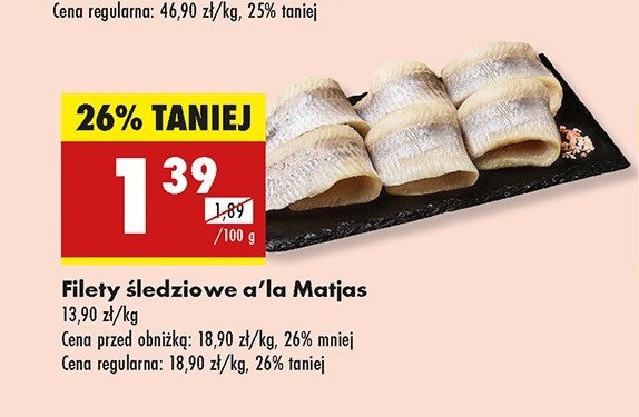Filety 艣ledziowe a'la matjas promocja
