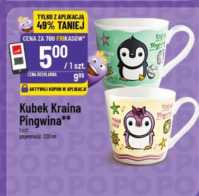 Kubek Kraina Pingwina promocja w POLOmarket