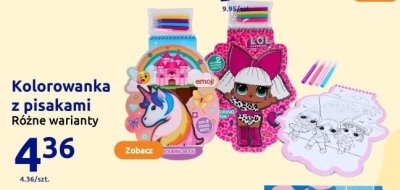 Kolorowanka z pisakami - różne warianty promocja w Action