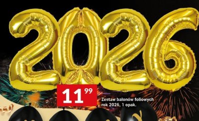 Zestaw balonów foliowych rok 2026, 1 opak. promocja w Twój Market