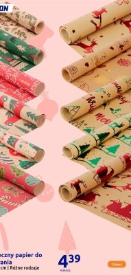 Świąteczny papier do pakowania 200 x 70 cm różne rodzaje promocja w Action