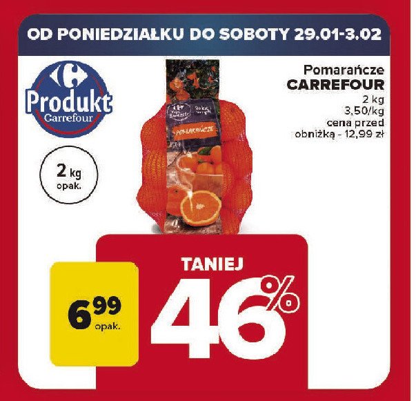 Pomarancze Carrefour targ świeżości promocja
