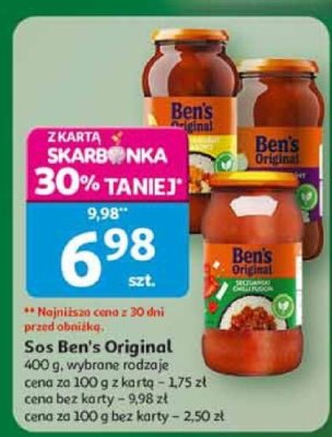 Sos Ben's Original promocja w Auchan