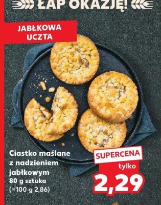 Ciastko maślane z nadzieniem jabłkowym promocja w Kaufland