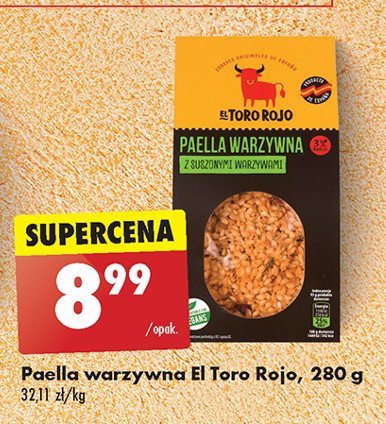 Paella warzywna El toro rojo promocja