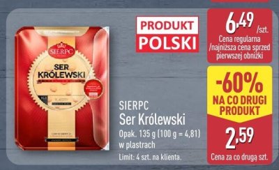 Ser Królewski promocja w Aldi