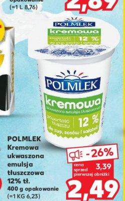 Śmietana kremowa 12 % Polmlek promocja