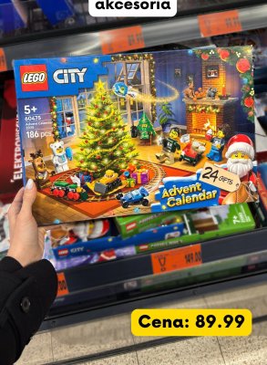 Kalendarz adwentowy Lego City z 24 okienkami promocja w Kaufland