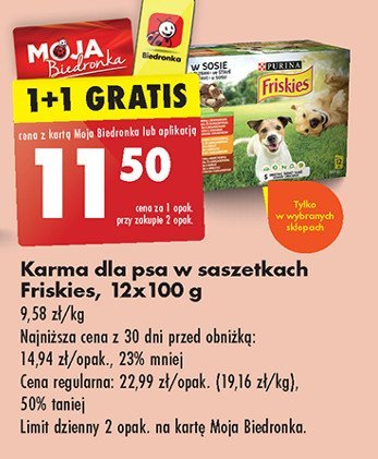 Karma dla kota z mięsem i warzywami w sosie Friskies adult Purina friskies promocja