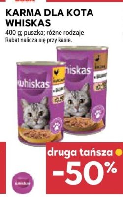 Karma dla kota Whiskas promocja w Stokrotka