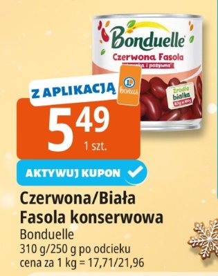 Fasola czerwona/biała konserwowa Bonduelle promocja w Leclerc