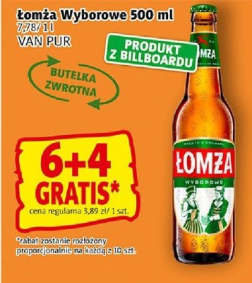 Piwo Łomża Wyborowe VAN PUR promocja w Prim Market