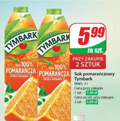 Sok pomarańczowy Tymbark 1936 promocja