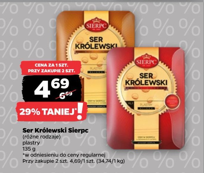 Ser królewski plastry Sierpc promocja w Netto