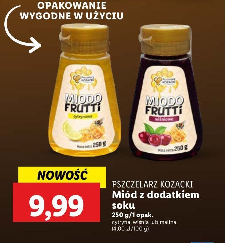 Miód z dodatkiem cytryny Pszczelarz kozacki promocja