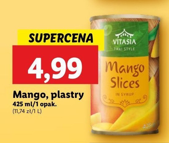 Mango w plastrach Vitasia promocja