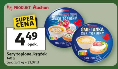 Sery topione, krążek promocja w Auchan