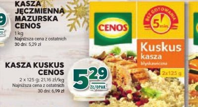 Kasza jęczmienna mazurska Cenos promocja w Stokrotka