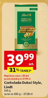 Czekolada Dubai Style, Lindt promocja w Auchan