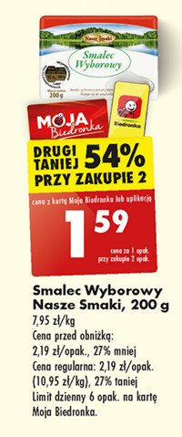 Smalec wyborowy Nasze smaki promocja w Biedronka