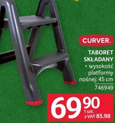 Taboret składany Curver promocja w Selgros