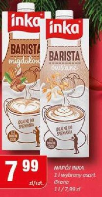 Napój INKA BARISTA wegańska Orzech laskowy, Śmietankowa promocja w Chorten