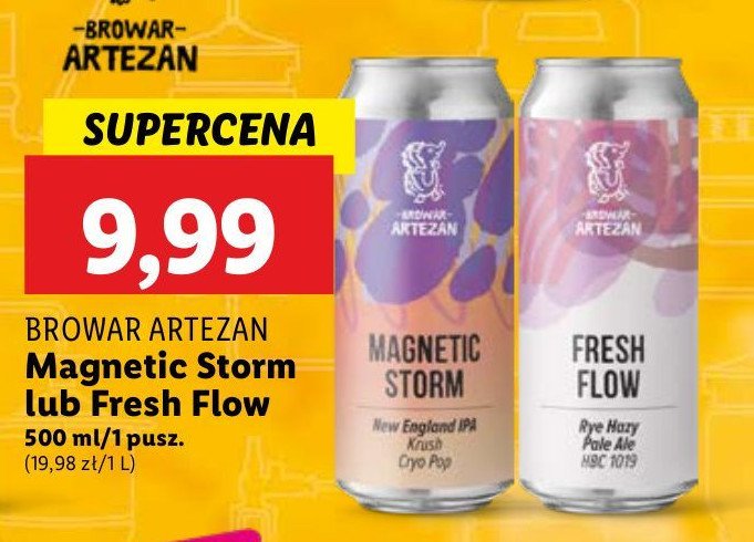 Piwo Browar artezan magnetic storm promocja w Lidl