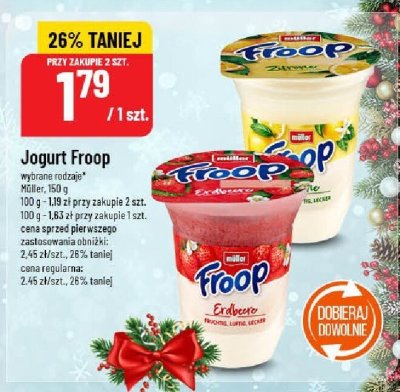 Jogurt Froop Müller promocja w POLOmarket