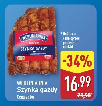 Szynka gazdy Wędliniarnia classic promocja w Aldi