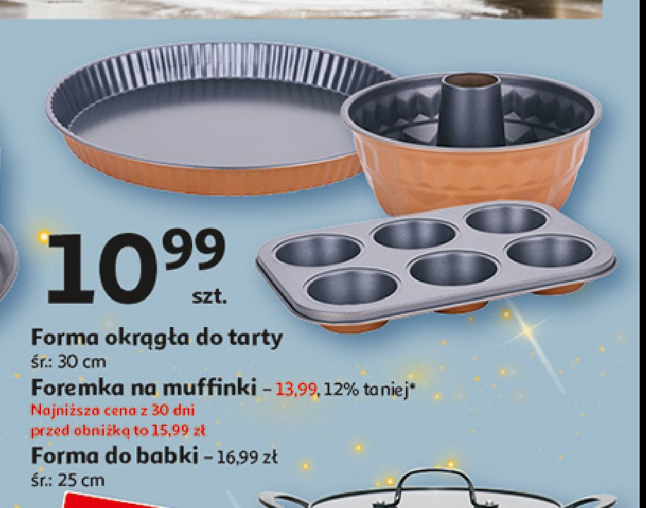 Forma do pieczenia 6 muffinek Actuel promocja w Auchan