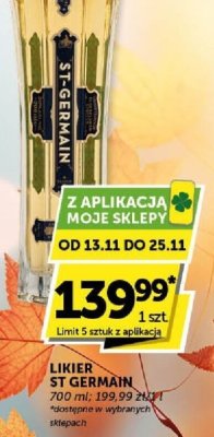 Likier St Germain 700 ml promocja w Groszek