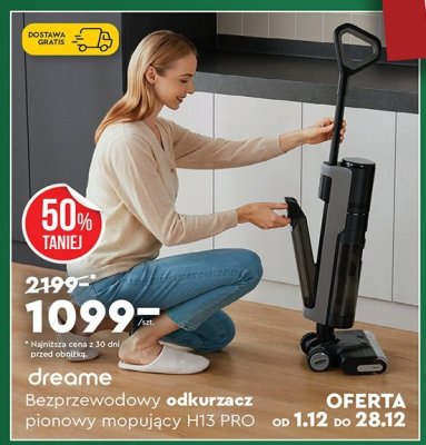 Odkurzacz bezprzewodowy pionowy mopujący H13 PRO promocja w Biedronka