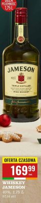 Whiskey Jameson 1,75 l promocja w Biedronka