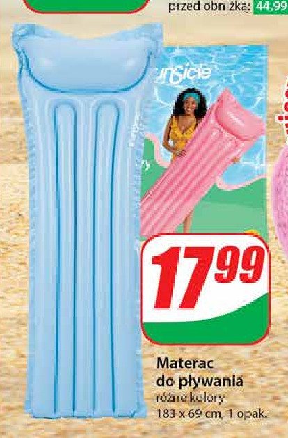 Materac do pływania 183 x 69 cm promocja