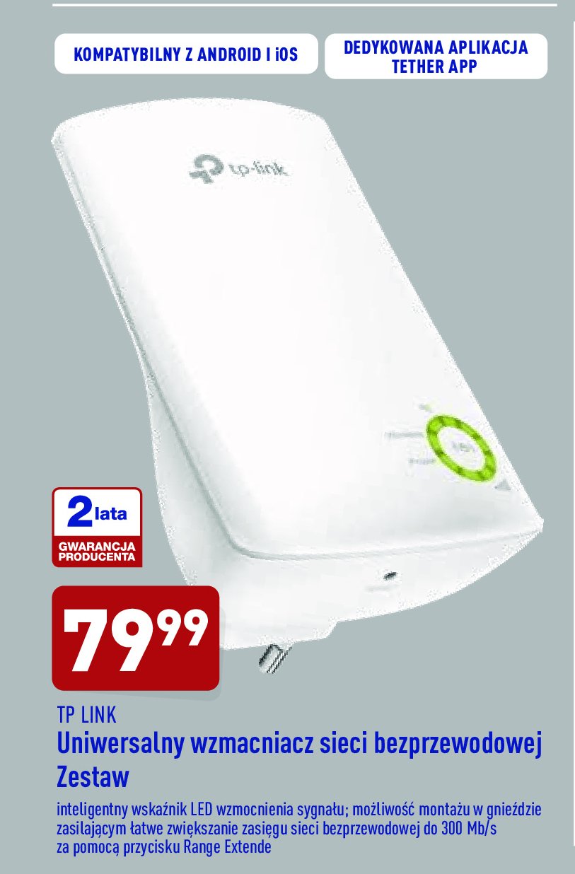 Wzmacniacz sieci bezprzewodowej tl-wa854re Tp-link promocja