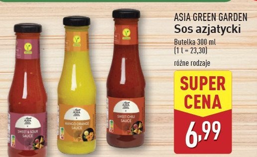 Sos sweet chili Asia green garden promocja w Aldi