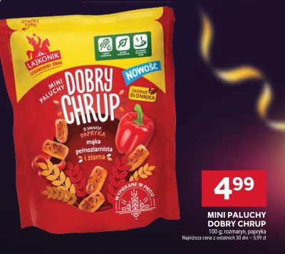 Mini Paluchy Dobry Chrup rozmaryn, papryka Lajkonik promocja w Stokrotka
