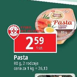 Pasta jajeczna z łososiem Wiodąca marka nasze specjały promocja