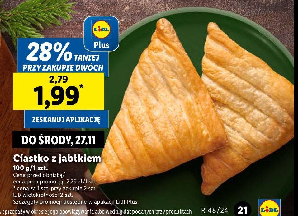 Ciastko z jabłkiem promocja