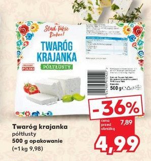 Twaróg krajanka półtłusty K-classic promocja