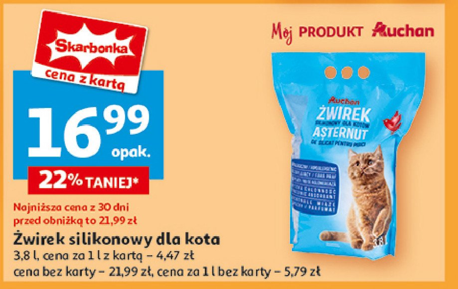 Żwirek silikonowy Auchan promocja